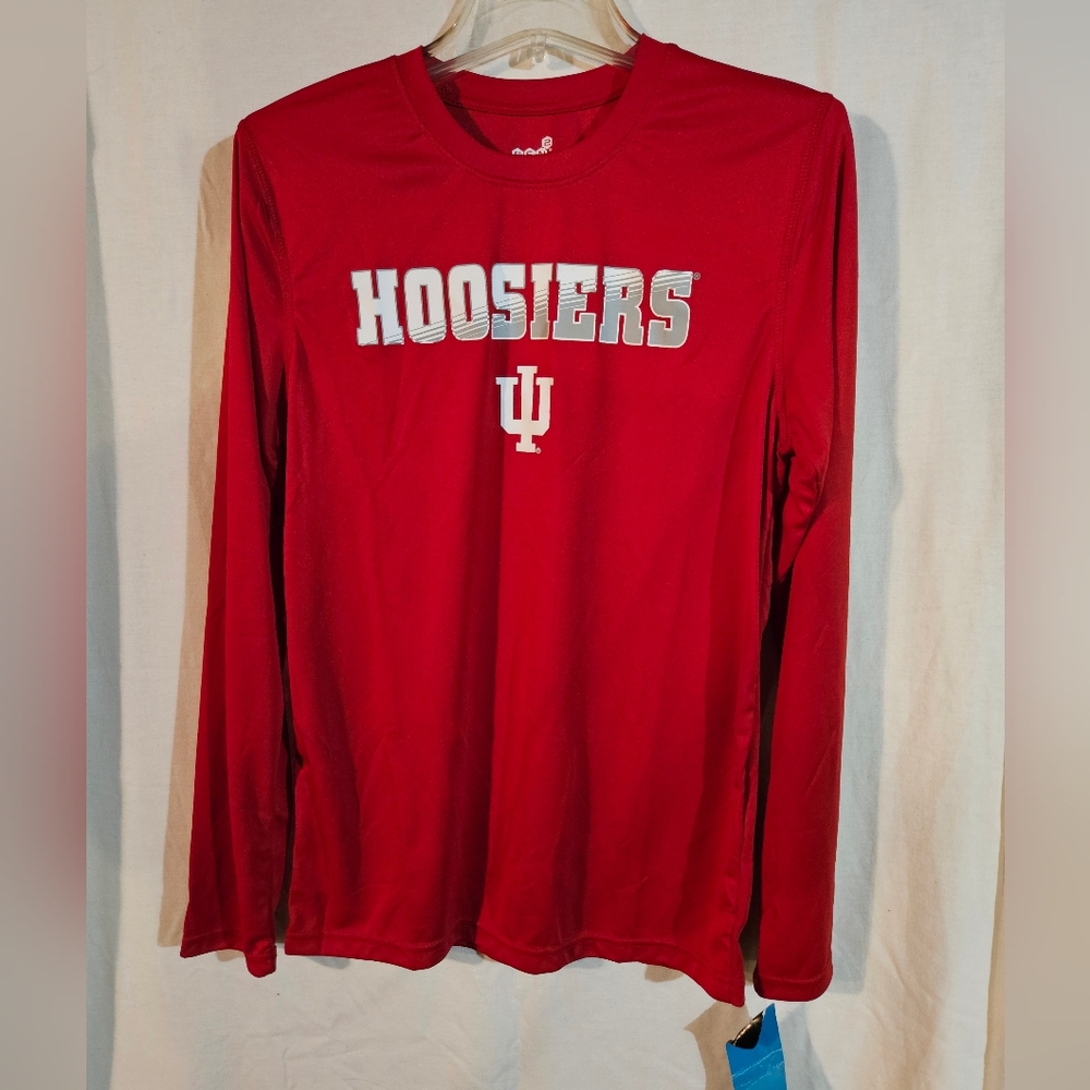 Indiana University Hoosiers Youth Long Sleeve T-Shirt In Red Size XL (18)